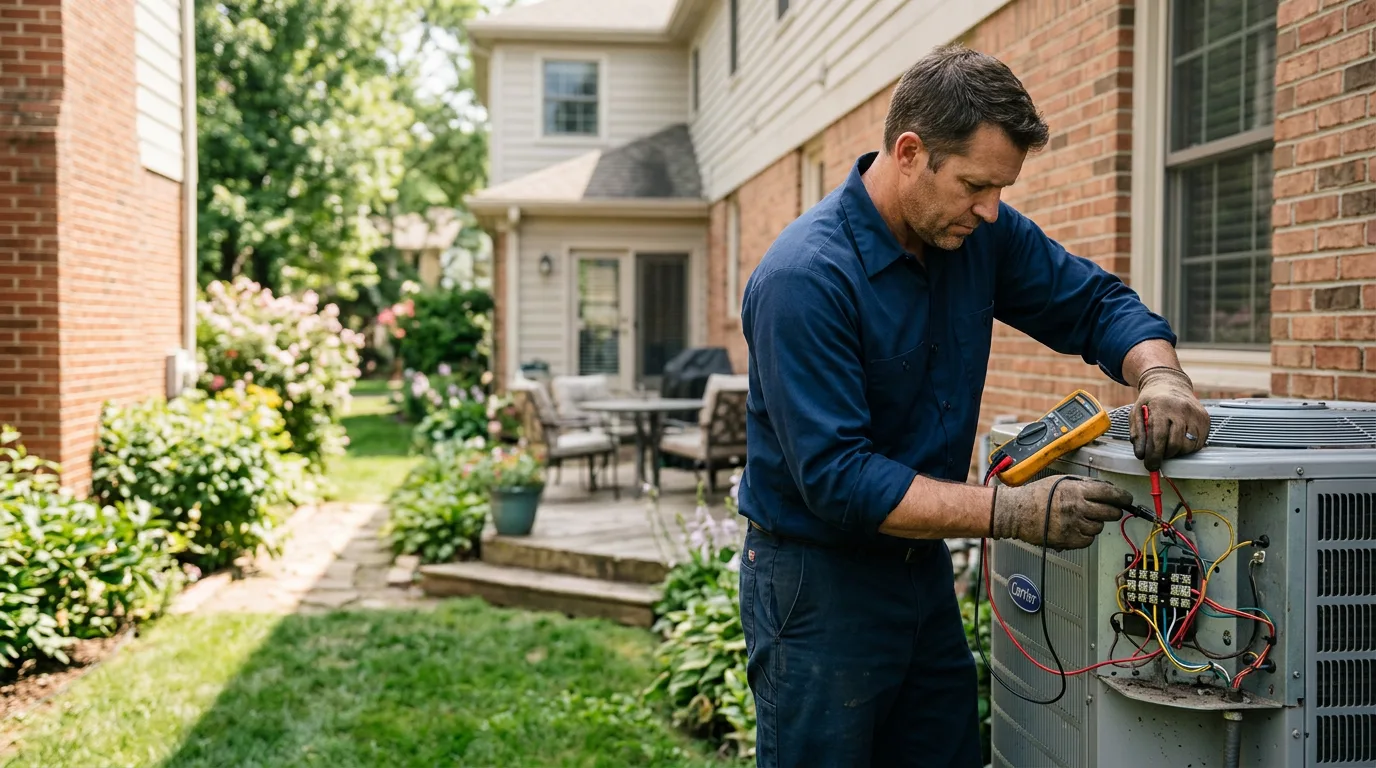 HVAC technician working near Kulm, ND
